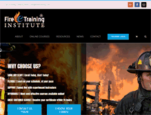 Tablet Screenshot of fireetraining.com